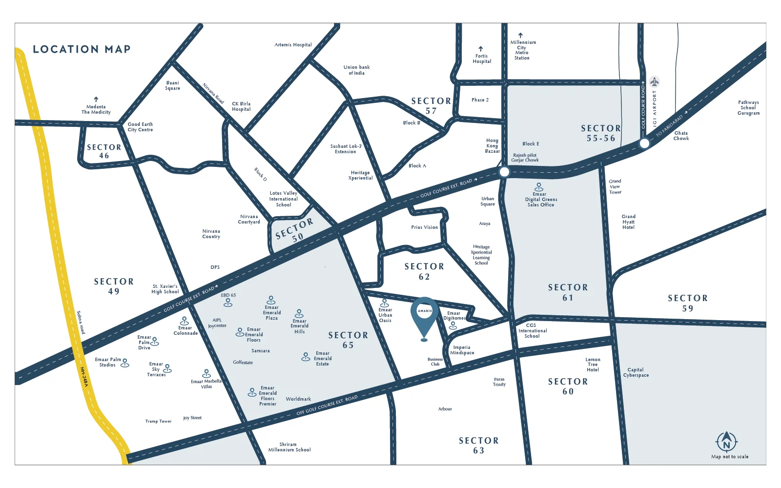 Amaris — developer location map