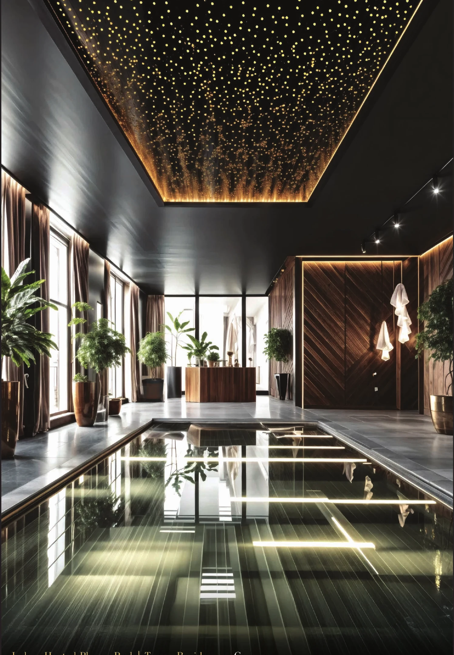 The indoor heated pool — supplied artist’s impression