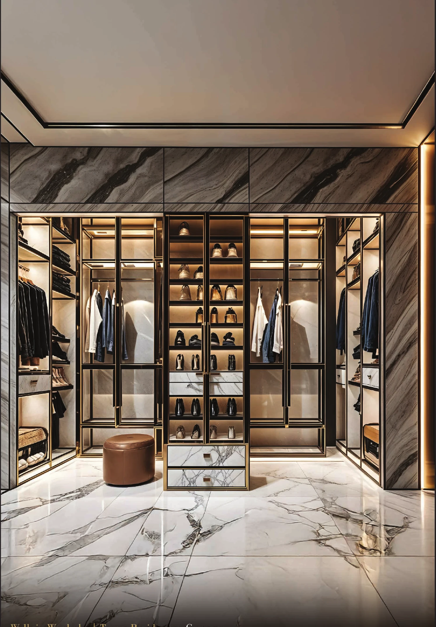 The walk-in wardrobe — supplied artist’s impression
